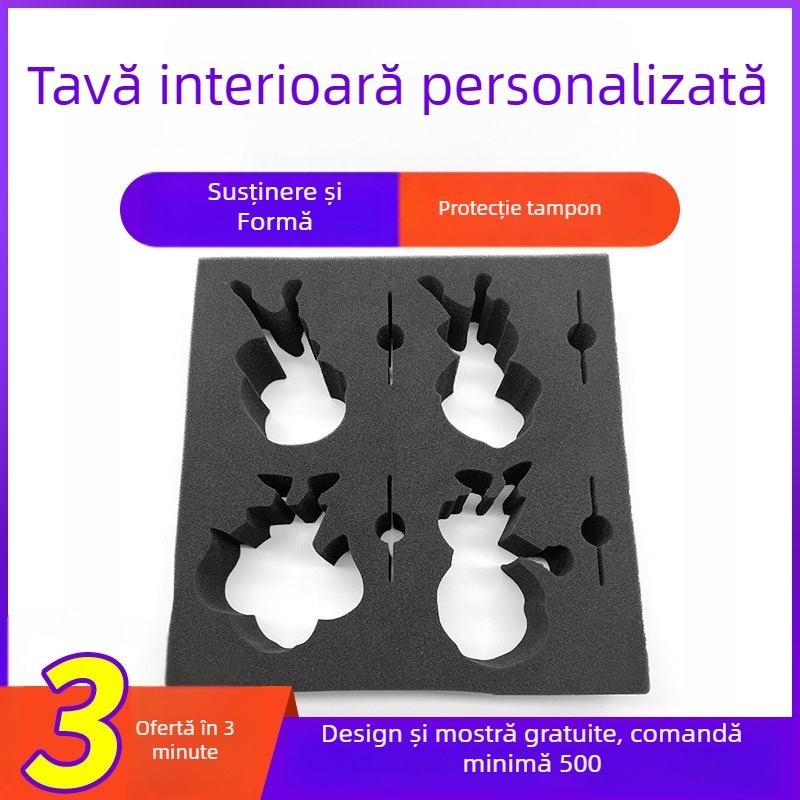 Spumă din pearl cotton pentru tavă interioară de ambalare pentru cosmetică și bijuterii, protecție la șocuri, personalizabilă