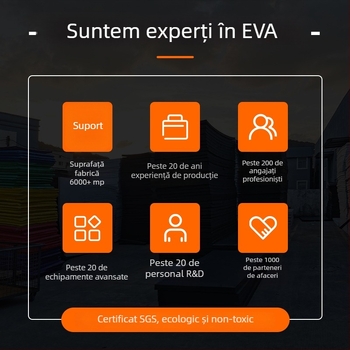 Spumă EVA pentru căptușire: rezistentă la foc, anti-statică, ecologică, cu grosime, densitate și culoare personalizabile