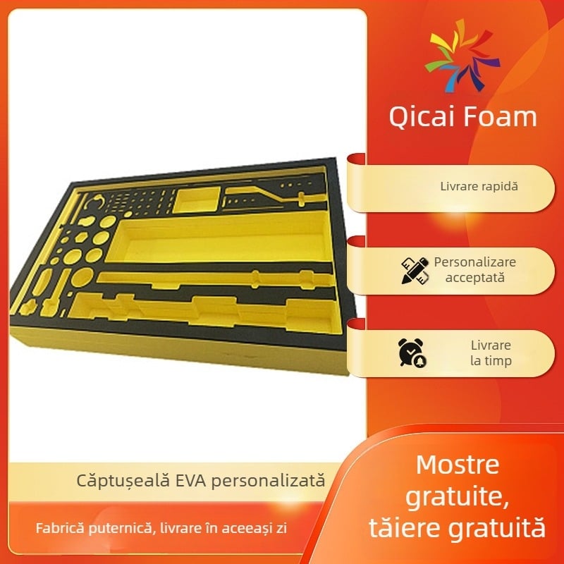 Spumă EVA pentru căptușire: rezistentă la foc, anti-statică, ecologică, cu grosime, densitate și culoare personalizabile