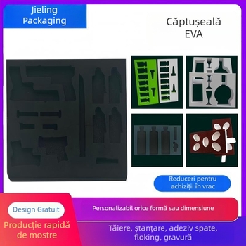 Tavă internă EVA cu burete pentru ambalare, inserții din velur, dimensiune personalizată