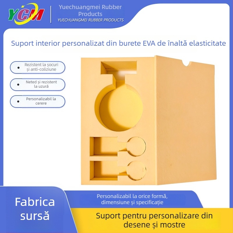 Spumă EVA cu velur, căptușeală interioară personalizată, cu înaltă elasticitate și rigiditate