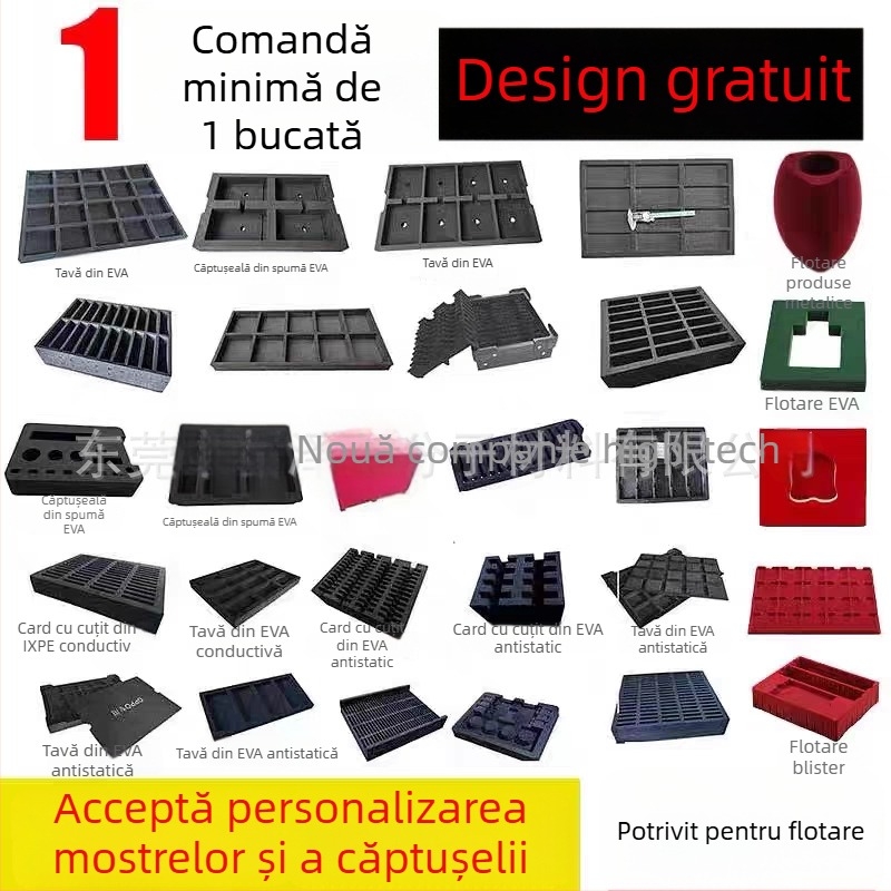 Panou din spumă EVA personalizat pentru cosplay, cu căptușeală gravată și suport intern, culoare negru-alb