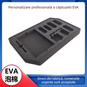 Tavă cu spumă EVA, tavă cu înveliș din spumă, cutie de ambalaj cu textură flockată, spumă densă ignifugă și anti-statică, personalizare