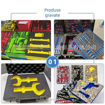 Inserție interioară din spumă EVA, grosime 60 mm, antistatice, protecție pentru cutii și carcase