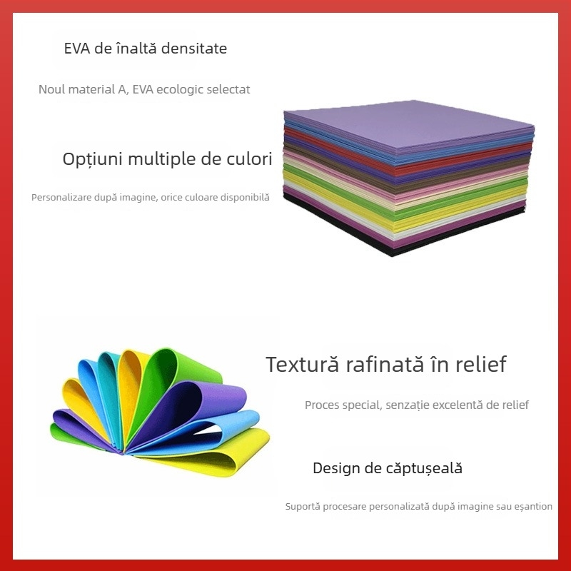 Spumă EVA pentru garnitura de protecție a inserțiilor în cutiile de unelte, alb, tăiere prin stamping și die-cut