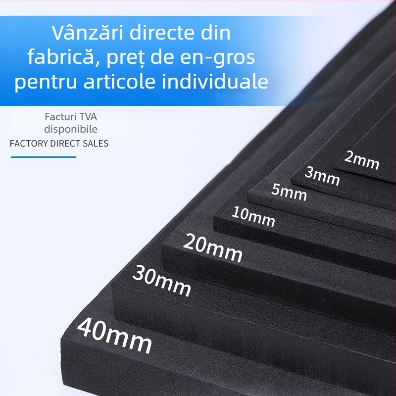 Foaie EVA din spumă bi-color, duritate 38 Shore, prelucrare personalizată, suport intern și înveliș pentru matrițe de tăiere