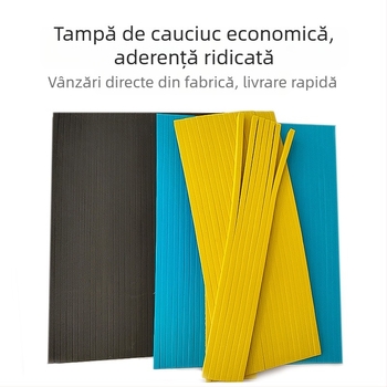 Padă EVA pentru tăiere cu lamă, burete cu elasticitate înaltă, gri/albastru/galben, pentru imprimare semi-automat și tăiere prin matriță