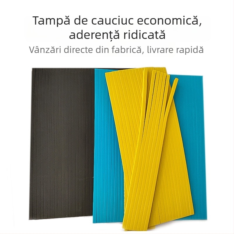 Padă EVA pentru tăiere cu lamă, burete cu elasticitate înaltă, gri/albastru/galben, pentru imprimare semi-automat și tăiere prin matriță