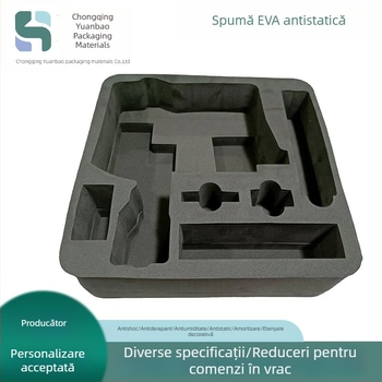 Foaie EVA neagră din spumă, ignifugă, densitate mare, elasticitate ridicată, absorbantă la șocuri, grosime personalizabilă