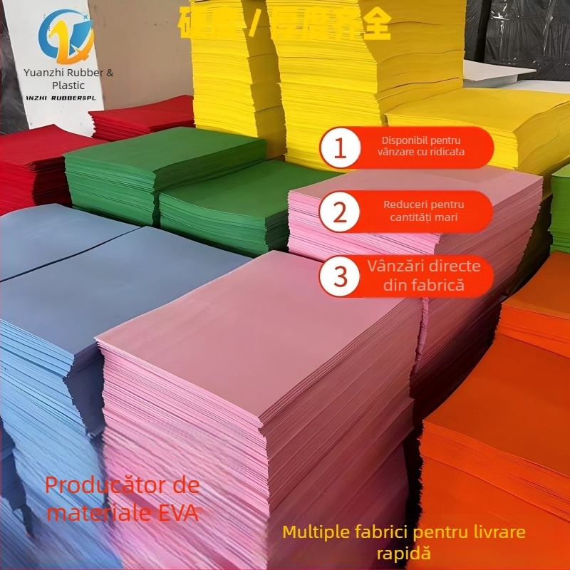 Plăci din spumă EVA colorate, ignifuge, cu elasticitate înaltă, antiderapante și absorbante la șocuri