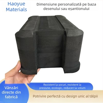 Căptușeală neagră EVA și plăci de spumă EVA în rolă, elasticitate înaltă, rezistent la foc, absorbție de șocuri, burete gravat, material pentru încălțăminte, branț antistat