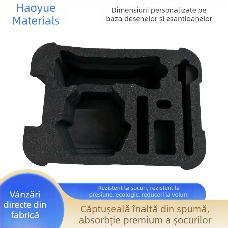 Căptușeală neagră EVA și plăci de spumă EVA în rolă, elasticitate înaltă, rezistent la foc, absorbție de șocuri, burete gravat, material pentru încălțăminte, branț antistat