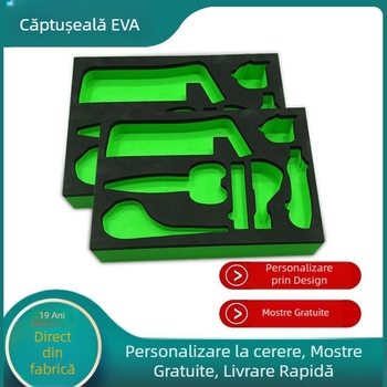 Platou interior din spumă EVA cu velur, personalizat, pentru ambalarea cosmeticelor și bijuterii, aspect premium