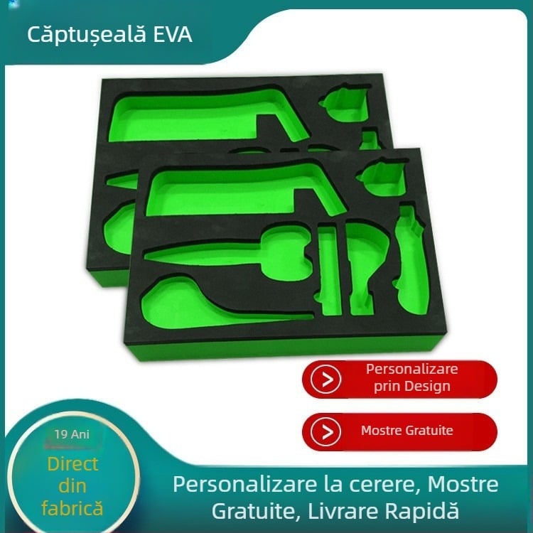 Platou interior din spumă EVA cu velur, personalizat, pentru ambalarea cosmeticelor și bijuterii, aspect premium