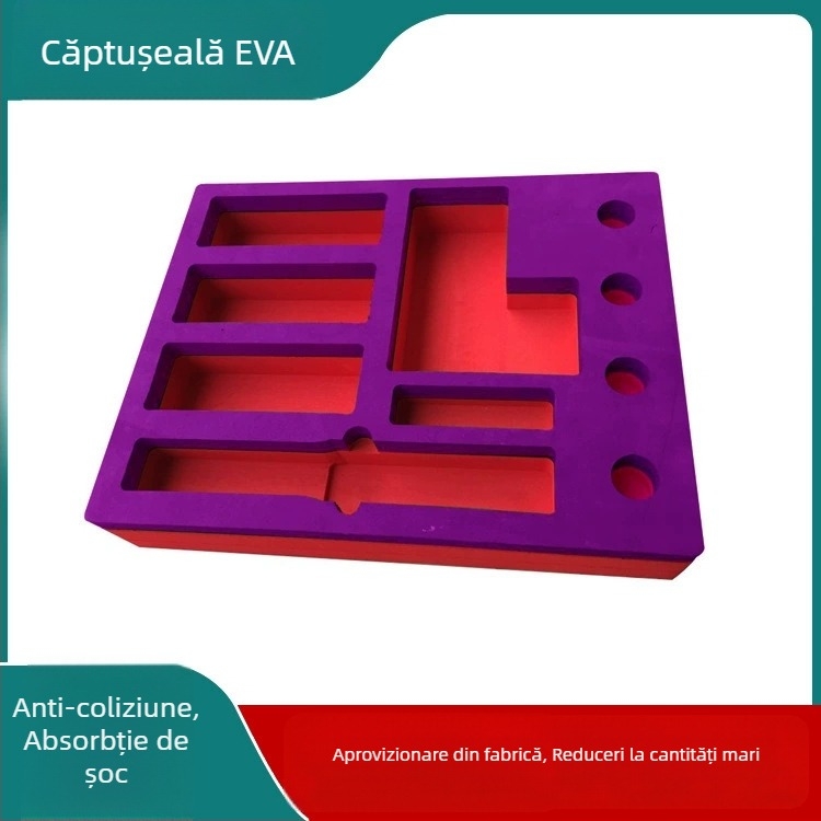 Platou interior din spumă EVA cu velur, personalizat, pentru ambalarea cosmeticelor și bijuterii, aspect premium