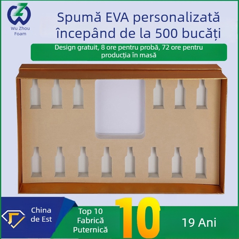 Ambalaj cosmetic din spumă EVA, cu căptușeală flock