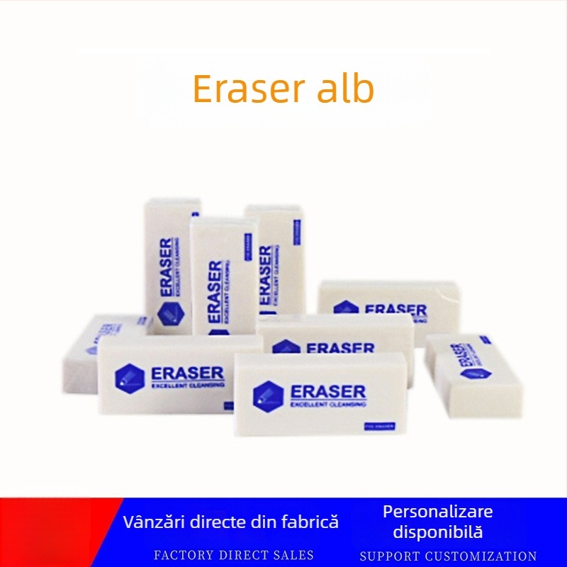 Gumă albă din PVC pentru desen și schițe, versiune extinsă, 13 g