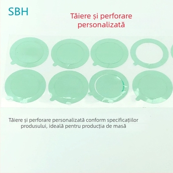 Folie protectoare din PET cu adeziv siliconic, spumă EVA și placă PC, tăiată prin matriță