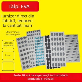 Tamponi autoadezivi EVA, plăci negre din silicon rezistente la uzură, garnituri din cauciuc EVA pentru mobilier anti vibrații