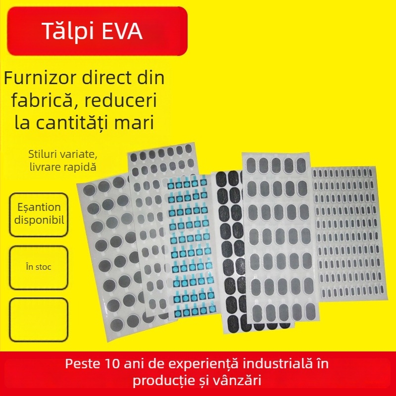 Tamponi autoadezivi EVA, plăci negre din silicon rezistente la uzură, garnituri din cauciuc EVA pentru mobilier anti vibrații