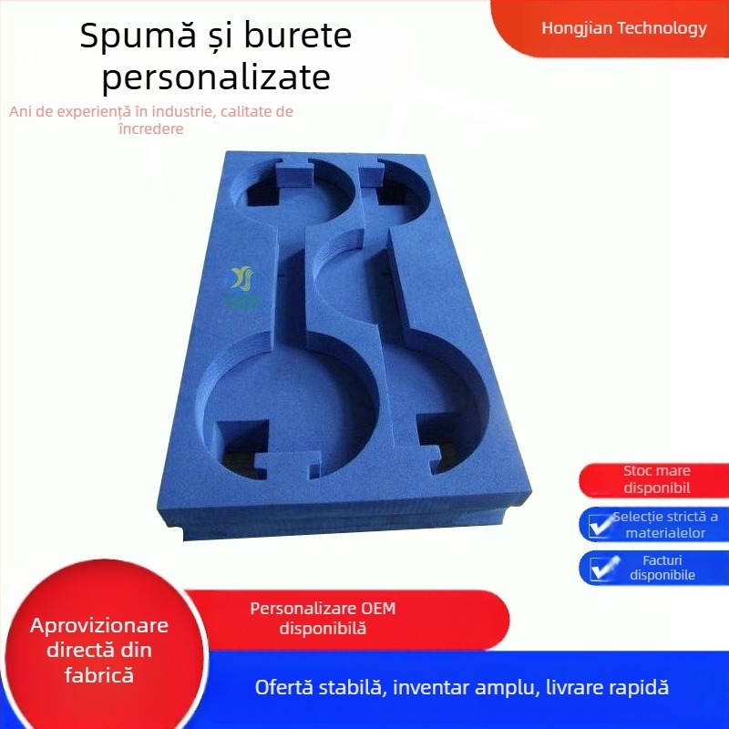 Spumă EVA antistatice pentru interiorul ambalajelor electronice, gravură în formă neregulată, absorbție la șocuri, personalizare