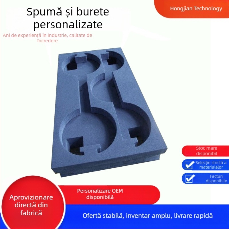 Spumă EVA antistatice pentru interiorul ambalajelor electronice, gravură în formă neregulată, absorbție la șocuri, personalizare