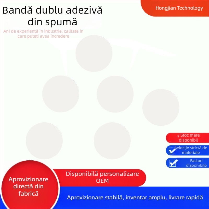 Bandă EVA din spumă, cu două fețe, neagră și albă, grosime 1–10 mm