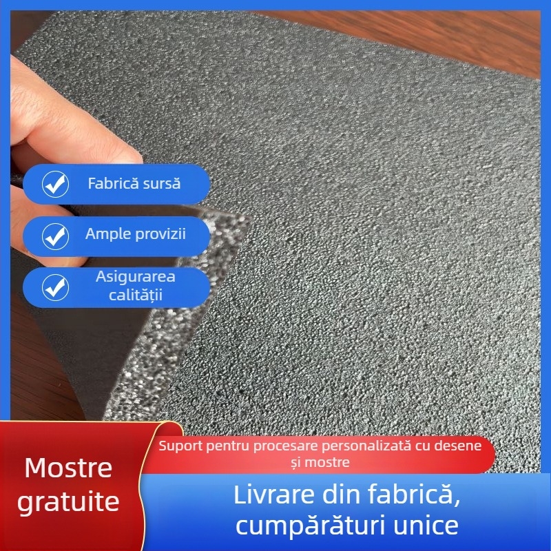 Spumă EVA negru și alb, UL94 – rezistență la foc, spumă cu adeziv ignifug