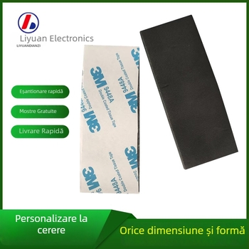 Spumă EVA din silicon dreptunghiulară, cu spate adeziv, pentru amortizarea vibrațiilor și izolație, tăiată prin ștanțare