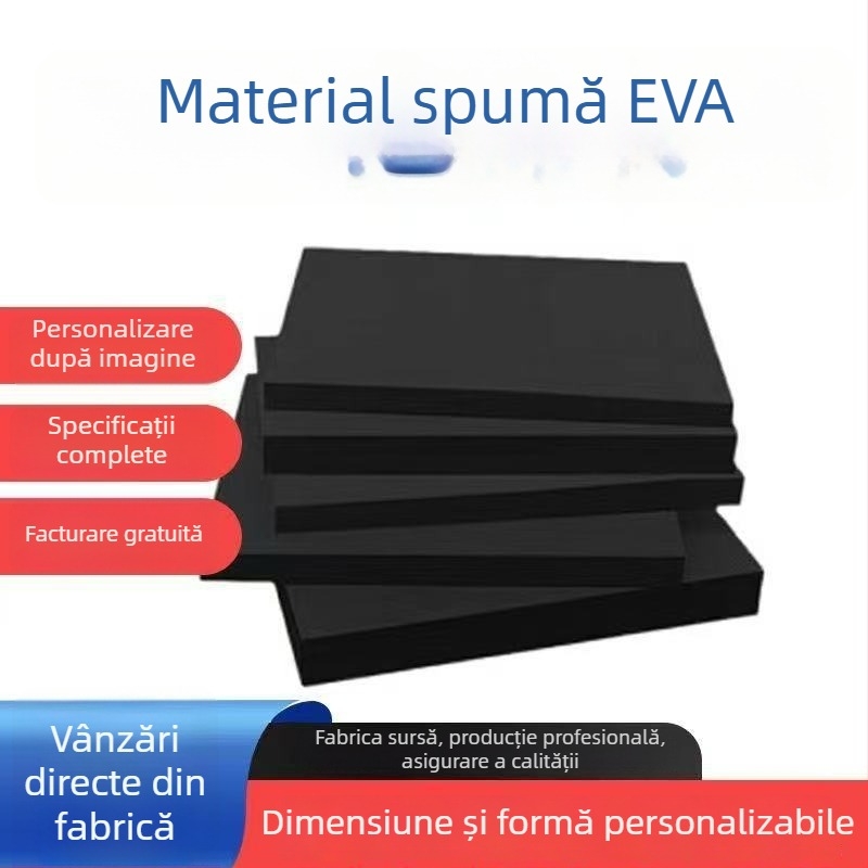 Material panou EVA cu căptușeală internă; Benzi de spumă EVA cu adeziv pe o singură față; Protecție la șocuri