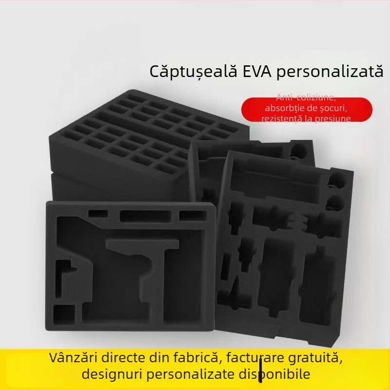Material panou EVA cu căptușeală internă; Benzi de spumă EVA cu adeziv pe o singură față; Protecție la șocuri