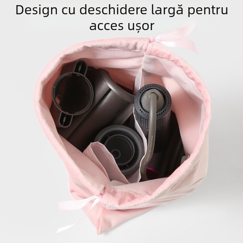 Geantă de transport pentru uscător Dyson – sac din flanelă cu șnur, protecție împotriva prafului, multifuncțională
