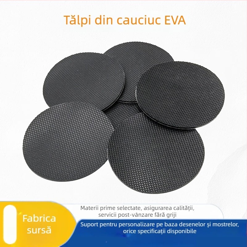 Perne EVA din cauciuc pentru picioare, bază decupată, amortizor de șocuri, tampoane antiderapante din silicon, plasă rezistentă cu spate adeziv