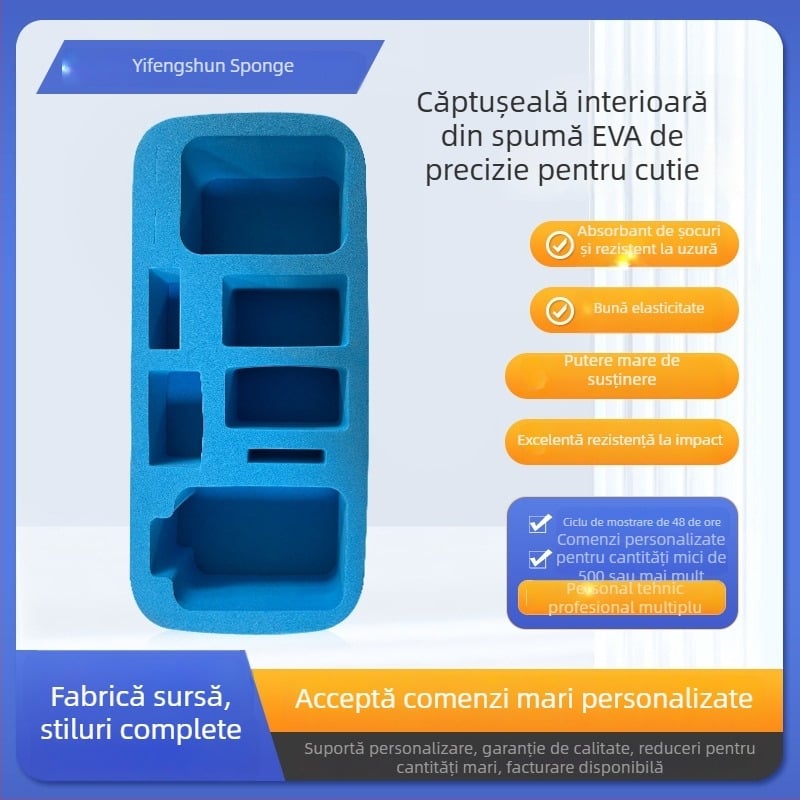Cutie personalizată anti-statice pentru unelte, cu interior EVA catifelat și inserție de spumă EVA de înaltă densitate, colorată
