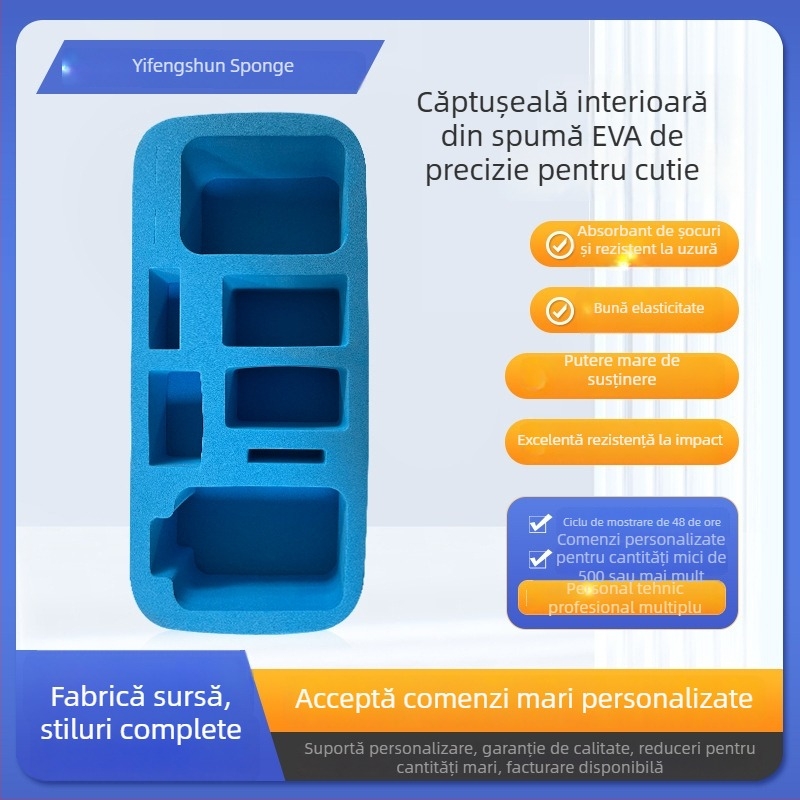 Cutie personalizată anti-statice pentru unelte, cu interior EVA catifelat și inserție de spumă EVA de înaltă densitate, colorată