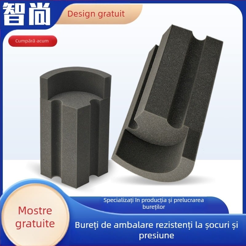 Înveliș din burete cu densitate înaltă, negru, pentru ambalarea jucăriilor, protecție la șocuri, inserție interioară pentru cutie cadou de Anul Nou