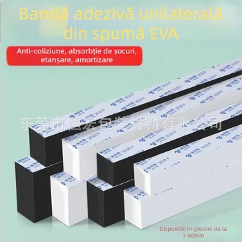 3M bandă EVA din spumă — adezivă cu o singură față sau cu două fețe, bandă de etanșare EVA, grosime 3 mm, izolare fonică de înaltă densitate