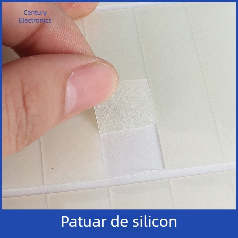 Pad circular din silicon cu adeziv bidirecțional, suport autoadeziv pentru picior, negru, rezistent la uzură, viscozitate înaltă, antiderapant pentru electronice