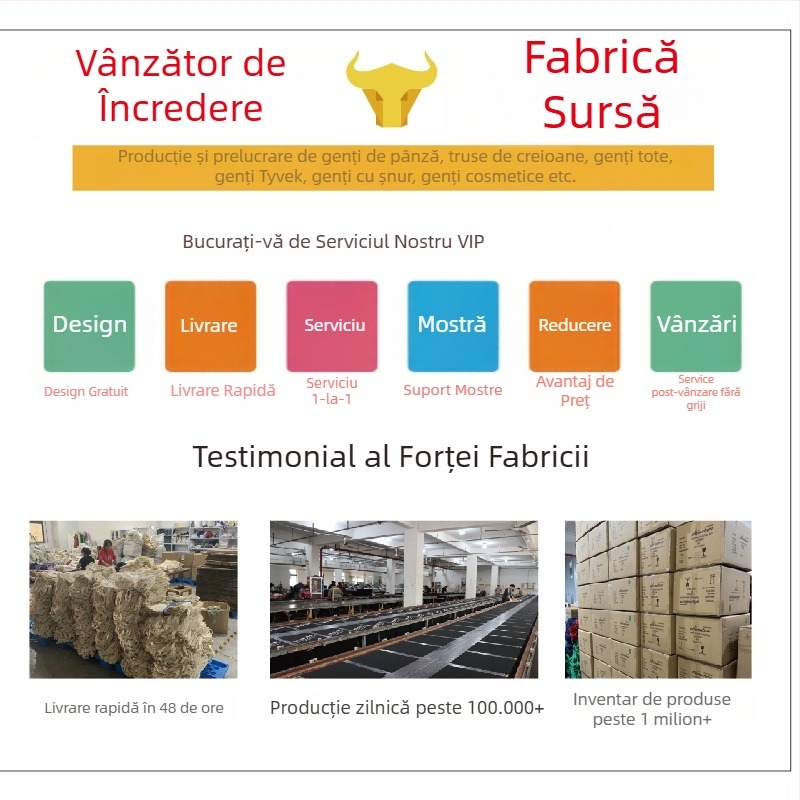 Geantă din pânză cu șnur, personalizabilă, pentru călătorii și depozitarea obiectelor mici, cu imprimare a logo-ului