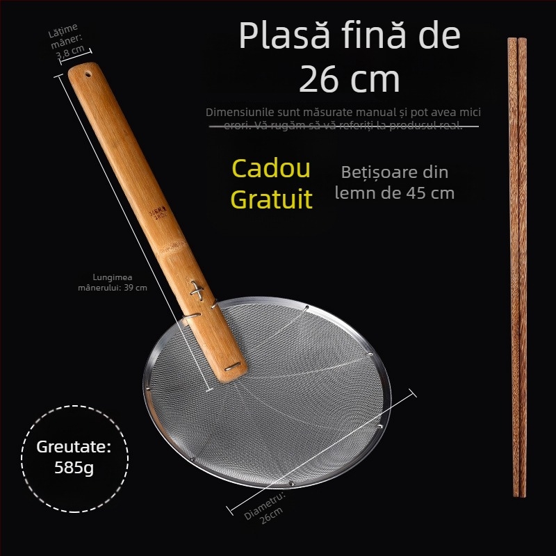 Sită din oțel inoxidabil, mare pentru prăjit în profunzime – bucătărie comercială