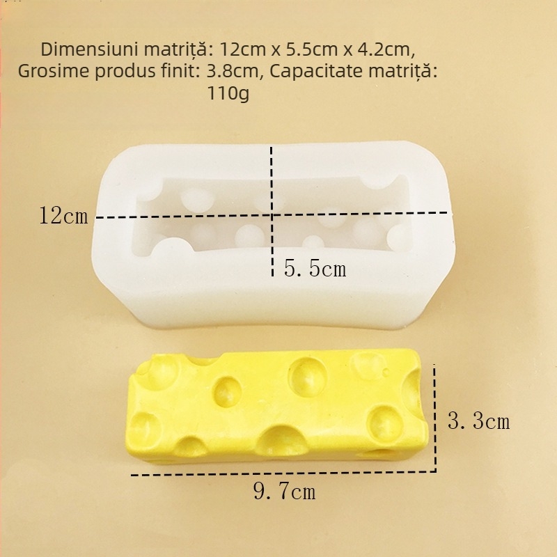 Formă din silicon alimentar pentru bețișoare de brânză, mousse de ciocolată și fabricarea lumânărilor