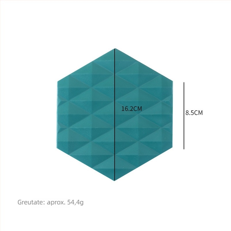 Covoraș din silicon rezistent la căldură pentru masă – suport pentru farfurii, oale, cești și boluri, pătrat, aspect de lux, utilizare în casă