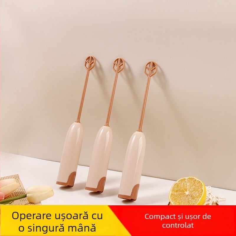 Bețișor electric de amestec pentru cafea, lapte și ceai; băterea albușului de ou și pudră proteică