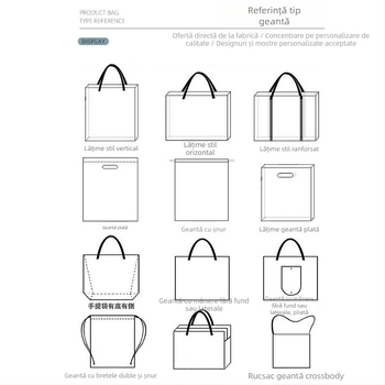 Genți DuPont din hârtie cu logo personalizat, lavabile și rezistente la rupere din pânză, genți cadou retro artistice, cu capacitate mare