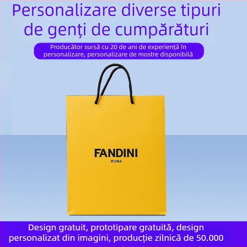 Genți din carton alb, personalizate, pentru haine și cadouri, comenzi în loturi mici, genți de mână cu ștampilă aurie, genți de hârtie imprimate în culori