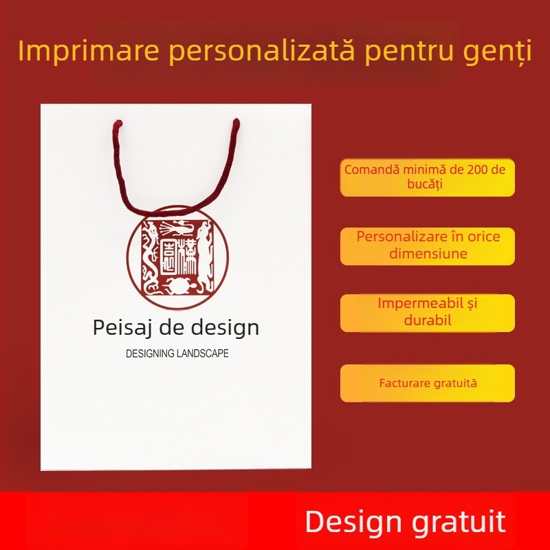 Geantă tote extrem de groasă cu imprimare personalizată și design gratuit
