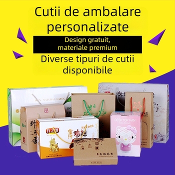Cutie albă din carton pentru ambalaje personalizate de cosmetice, medicamente și produse de sănătate – cutie cadou din carton ondulat, imprimare offset, laminare mată și ștanțare la cald (tiraj mic)