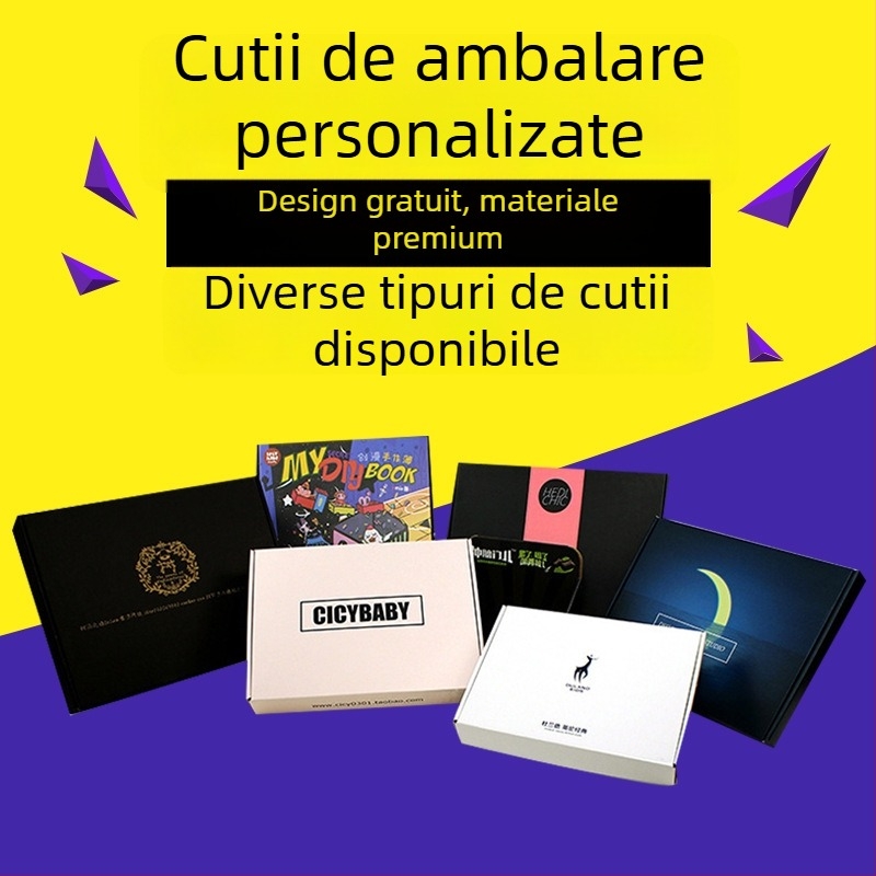 Cutie albă din carton pentru ambalaje personalizate de cosmetice, medicamente și produse de sănătate – cutie cadou din carton ondulat, imprimare offset, laminare mată și ștanțare la cald (tiraj mic)