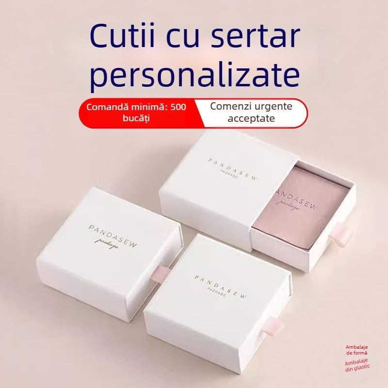 Cutie cadou în stil carte cu sertar, din carton ondulat, ambalaj colorat, personalizare logo