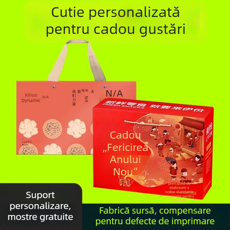 Cutie cadou personalizabilă pentru deserturi, biscuiți și pâine